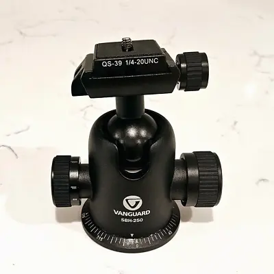 Vanguard SBH-250 Mag Alloy Ball Head For 3/8  Or 1/4  Tripod Legs- Excellent • $49