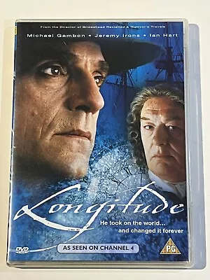 Longitude Dvd 2000 Channel 4 Movie Film Michael Gambon Jeremy Irons Ian Hart • £4.95