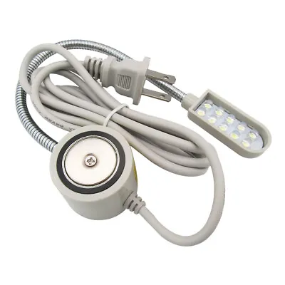 SINGER 10-LED 110V Magnetic Base Sewing Machine Gooseneck Light Lamp + Plug • $7.47