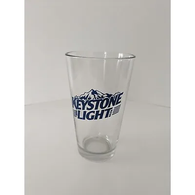 Vintage Keystone Light Pint Beer Glass Mancave Barware Libbey • $15