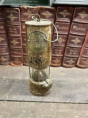 VINTAGE ORIGINAL ECCLES PROTECTOR MINISTRY POWER SAFETY MINERS LAMP No B/12 172 • £23