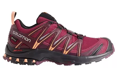 Wmns Salomon XA Pro 3D GTX Rhododendron Wine Cantaloupe Multi Trail Running Hike • £96.37