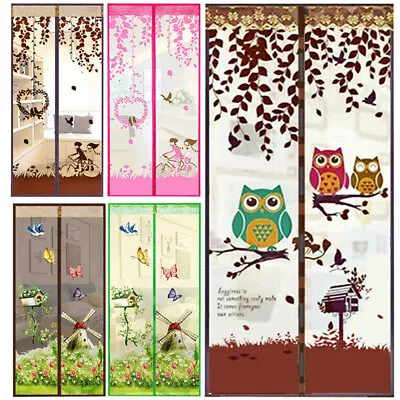 Magic Door Screen Magnetic Mesh Net Anti Mosquito Insect Fly Bug Guard Curtain • £5.49