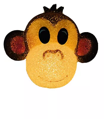 Monkey Head Night Light On Stand Daycare Kids  Bedroom Fun Light Fixture • $14.40