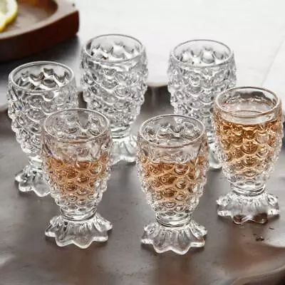 Crystal Shot Glasses Barware Drinking Collection Liquor Vodka Or Tequila Set 6 • $34.99