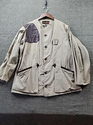 10X Americas Finest Sport Clothing Gray Shooting Jacket Padded Leather Size 44 • $34.89