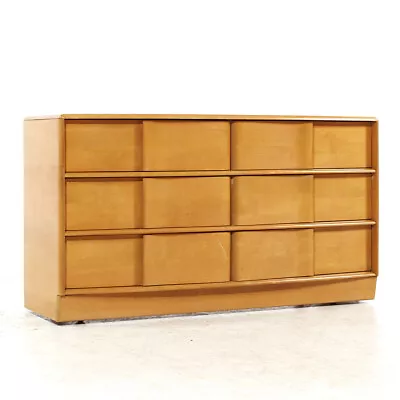 Heywood Wakefield Sculptra Mid Century Wheat 6 Drawer Dresser • $2947