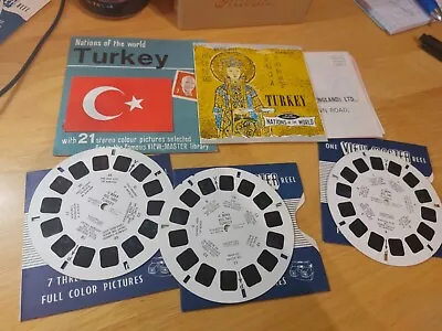 Vintage Turkey VIEWMASTER 3 Reels Booklets Etc View Master C-805 • $6.21