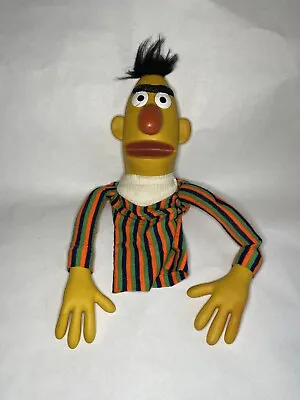 BERT Sesame Street Hand Puppet Vintage '70s  Plastic Hands & Head Cloth Body • $30