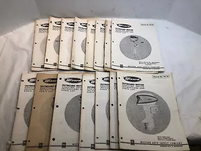 Lot Of 15 Wizard Outboard Boat Motor Operating Parts Service Manuals • $49.95
