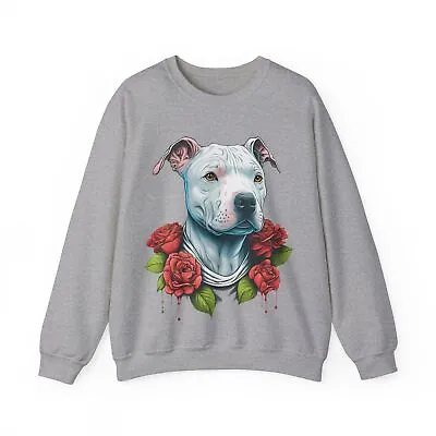 Pit Bull Flower Mama Sweatshirt Pitbull Mom American Pitbull Lover Gifts Dog Mom • $29.95