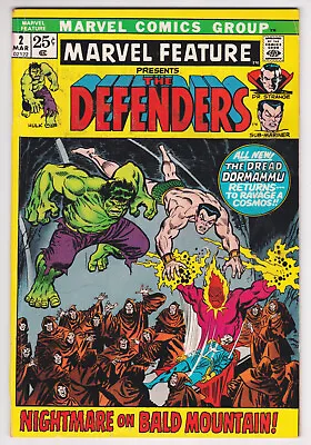 Marvel Feature #2 Fine Plus 6.5 The Defenders Hulk Dr Strange Sub-Mariner 1972 • $39.99