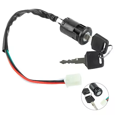 Universal Motorcycle Ignition 2 Key 4 Wire For ATV Quad Dirt Bike • $10.80