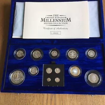 2000 Royal Mint Silver Proof Millennium Collection Set • £230