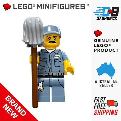 LEGO® Minifigures™ - Janitor (9 Of 16) Series 15 (Cleaner/City) - NEW IN PACK  • $9.90