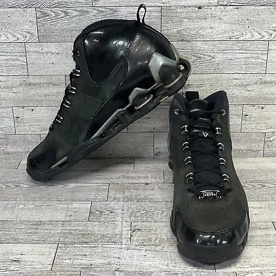 Nike Shox Vince Carter Black Suede Gray Basketball Shoes 307111-001 Men Sz 11.5 • $96