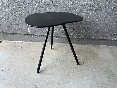 Tripod Organic Amoeba Folding TABLE VINTAGE MID CENTURY Danish Mcm EAMES Era • $180