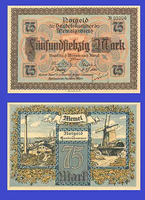 MEMEL 1922 75  Mark /- Copy • $9.89