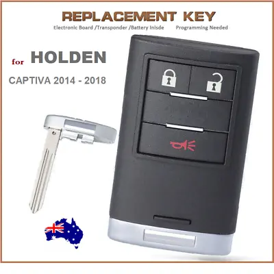 Smart Remote Car Key 433MHz  For Holden Captiva CG7 2014 2015 2016 2017 2018 • $95.10
