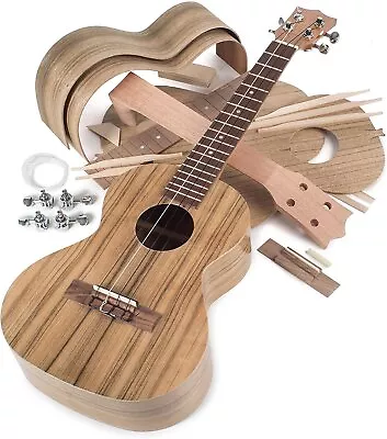 StewMac DIY Build Your Own Walnut Tenor Ukulele Kit With Walnut Top • $129.63