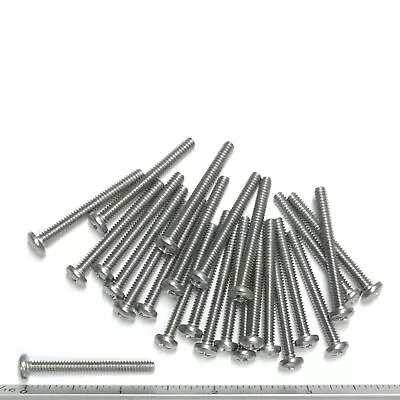 (PKG Of 25) 6-32 X 1-3/8  Machine Screw Phillips Pan Head 18-8 Stainless Steel • $2.75