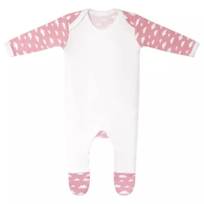 Pink Cloud Rompersuit/Sleepsuit - Ideal For Embroidery - Printing • £0.99