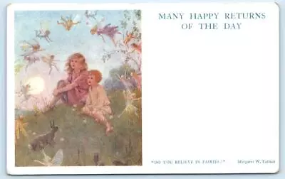 MARGARET W. TARRANT  Do You Believe In Fairies?  Medici Birthday Postcard • $7.98