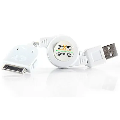 Retractable USB Data Sync Charger Charging 30 Pin Cable For IPhone 4S 4 3GS IPod • £3.94