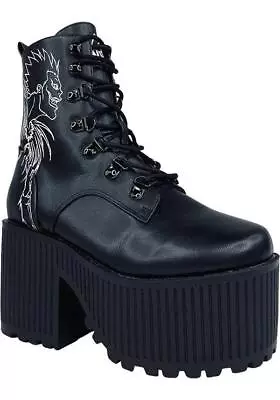 YRU SHOES Creep Ryuk [Black] | PLATFORM BOOTS* Gothic • $276.95