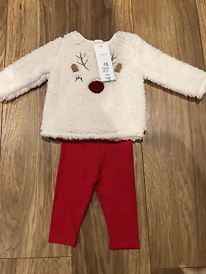 Baby Girl Christmas Outfit BNWT 3-6 Months RRP £12 Clothing  • £7.99