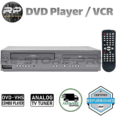 Magnavox MWD2206 DVD VCR Combo Player VHS Hi-Fi Stereo Analog TV Tuner • $199.99