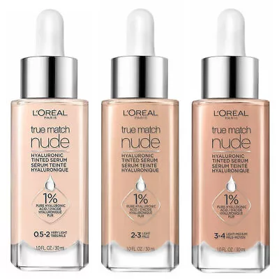L'Oreal Paris True Match Nude Hyaluronic Tinted Serum Foundation - Choose Shade • £10.97