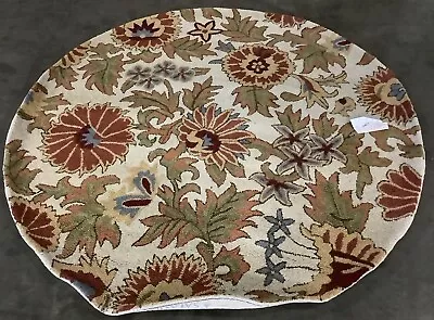 BEIGE / MULTI 6' X 6' Round Flaw In Rug Reduced Price 1172668006 BLM912C-6R • $110