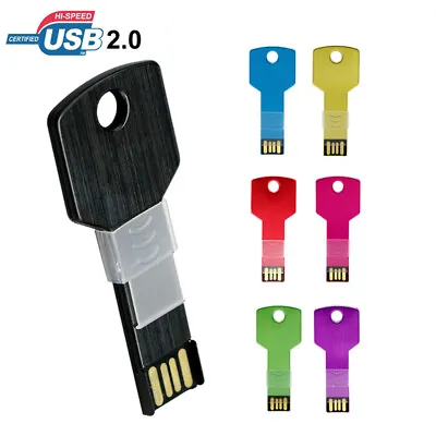 Key Shape USB Flash Drive Memory Stick Thumb Pen Drive Storage 64GB 32GB 16GB • $3.29