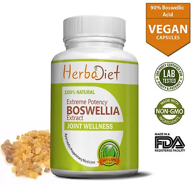 £1.31 • Buy Boswellia Serrata Extract Capsules 90% STRONG (8000mg Eq.) Joint Health Support