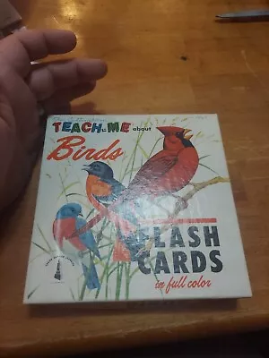 Vintage Birds Flash Cards 1962 Great Condition For Its Age Hard To Find • $10