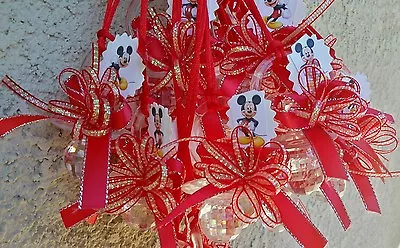12Pcs~Baby Shower~ MICKEY MOUSE Pacifier NecklacesBoy Game Prizes Boy Favors • $13.04