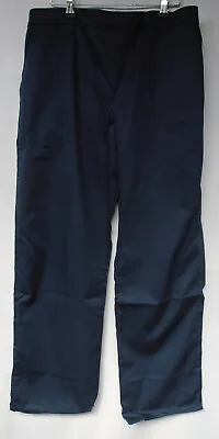 Men's Navy Blue Elasticated Work Trousers – Medium • $8.83