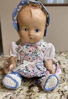 Antique Composition Doll Vintage Composite Baby Doll Jointed Arms & Legs • $25