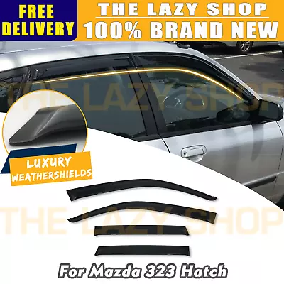 Luxury Weather Shields Weathershields For Mazda 323 Hatch 1998-2004 Sun Visors • $60