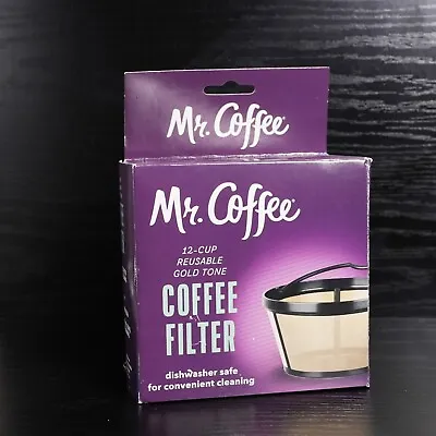 Mr. Coffee GTF2-1 10-12 Cup Gold Tone Reusable Coffee Filter Dishwasher Safe • $7.99