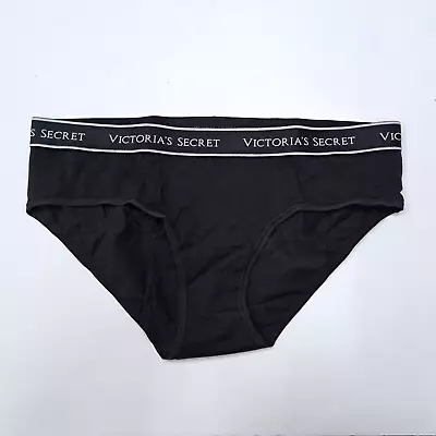 Victorias Secret Logo Hiphugger Panty L Black • $12.99