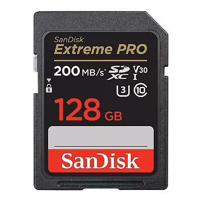 SanDisk ExtremePRO 200MBs SDXC UHS I Memory Card C10 U3 V30 4K UHD SDCard • $17.99