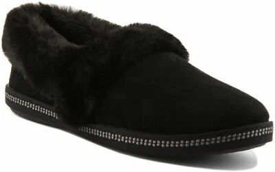 £23.99 • Buy Skechers Cozy Campfire Warm Slipper Fleece In Black Womens Size UK 3 - 8