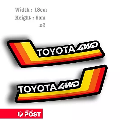 $7.20 • Buy TOYOTA TRD 4WD Vintage Logo Hilux 4x4 Off Road Ute Sticker
