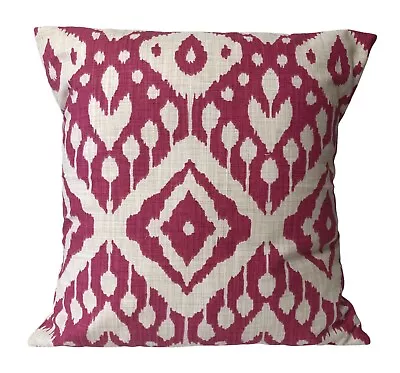 1 X Iliv Marrakech Begonia Pink Beige Ikat Aztec Cushion Cover 16” 18” • £7.25