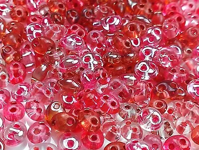 $4.27 • Buy Twin 2 Hole Czech Glass Seed Beads Size 2.5x5 Mm   MIXTURE COLOR # 25   50 Grams