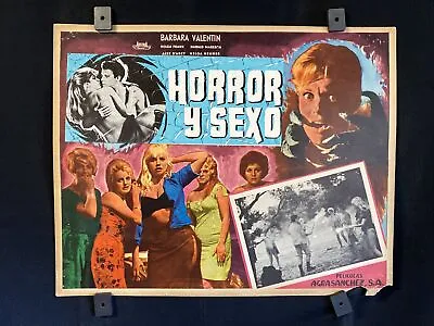 1960~Horrors Of Spider Island~BARBARA VALENTIN~H. MARESCH~Org.Mexican Lobby Card • $27.97