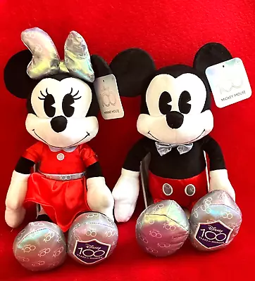 DISNEY 100 MICKEY & AND MINNIE MOUSE PLUSH DOLL RED * More HOT ITEMS & TOYS Here • $39.85