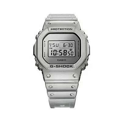 Casio G-Shock Metallic Silver Digital Mens Watch DW-5600FF-8ER • £79.99